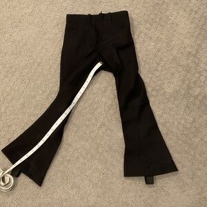 Girls Black Flared Horse Riding Pants 0406